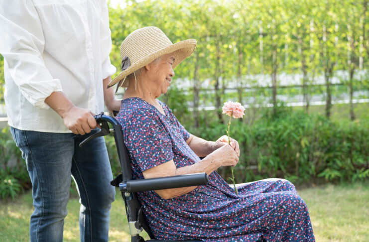 Osoba dotknięta chorobą Parkinsona